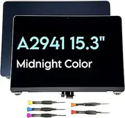 Fotisangea A2941 LCD Display Full Assembly Screen Panel 2023 Year (EMC 8301) for MacBook Air Retina 15.3" M2 LCD Silver Space Grey/Starlight/Midnight (Midnight)