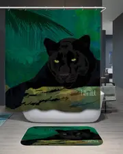 Black Panther Shower Curtain