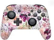Official Anis Illustration Floral Chaos Art Mix Vinyl Sticker Gaming Skin Decal Cover Compatible with Nintendo Switch Pro Controller