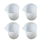 4 Pcs Epoxy Measuring Cups Funnels for Filling Bottles Baking Containers