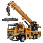 High simulation 1:50 alloy pull back engineering crane model,dump truck Toys New