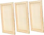 KONTONTY Wooden Clay Frames for Kids 15x30cm DIY Painting Projects Frame Educational Toy