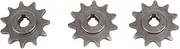 Steel Front Sprocket, 3PCS 420-11T Steel Motorcycle Front Sprocket, Seamless 420 Chains Fit, Stable Performance for Adventures