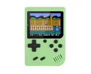 Retro Portable Game Console 500 Games, 8-bit, 3.0 Inch Color LCD Screen, Portable Mini Video Game Player for Kids, Green Color
