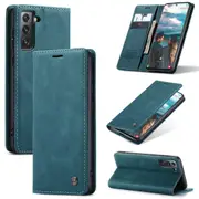 CaseMe Samsung Galaxy S21 FE 5G Fan Edition Classic Folio Case Cover [Teal Green]