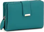 [ekavale] Women's Soft Leather Wallet with RFID Protection - Women's Wallet, Brown (Rust), M, Purse
