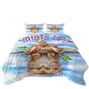 Whats Up Cute Funny Ginger Kitten on Branch Coverlet