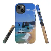 For Apple iPhone 13 Case, Armour Back Cover, Famous Rocks