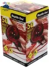 Reptile Infrared Heat Lamp 50W E27 Screw in Soft Light Output Optimum Warmth