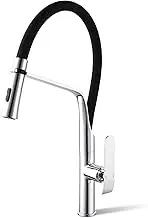 ACA International WELS Kitchen Mixer Tap Pull Dwon Kitchen Tap 2-Mode Spray Head 360° Swivel Kitchen Sink Taps Faucet(Chrome)