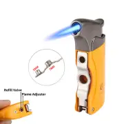 Galiner Metal Cigar Lighter Windproof Refillable Butane Torch Lighter With Punch