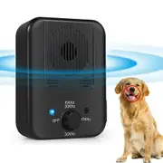 Ultrasonic Anti Barking Device Dog Training Equipment Safe Adjustable Rechargeable Waterproof Anti-Barking Device Pet Supplies Black