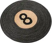 TOBBOMEY Sisal Cat Scratching Pad Shed Pads Circular for Shedding Floor Scratcher Purpose Cat Activity Mat Indoor Scratch Paw Adorable Kitten Scratcher Pet Supply Black Sisal