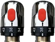 2Pcs Water Tap Thermostatic Control Handle, Shower Valve Control Handle Constant Temperature Control Knob for Bathroom Washroom Kitchen