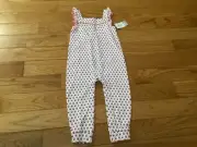 NWT CARTER'S GIRL 24 M Flutter Sleeve Jumpsuit w/ Floral Pattern