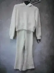 Girls' Art Class Cozy Fuzzy Sherpa High Waisted Sweat Pants / Set Sz 6/6x-14/16