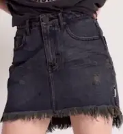 One Teaspoon One X 2020 Fox Denim Mini Skirt
