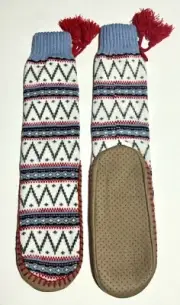 MUK LUKS Womens Slipper Socks L/XL (8–10)