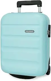 [ROLL ROAD] Flex Cabin Suitcase Blue 31x40x20cm Rigid ABS Combination Lock Side 33L 2.15kg 4 Double Wheels Luggage Hand Luggage