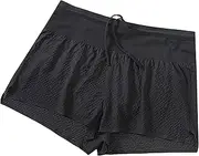 [PHJTOMK] Mens 3 Inch Athletic Workout Dry Mesh Training Shorts Mesh Running Shorts with Zipper Pocket Casual Jogging Short, Black, Small