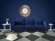 3 Seater Sofa Soft Blue in Soft Blue Velvet Fabric Lounge for Living Room Couch with Wooden Frame
