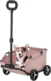 Dog Stroller - Cat Carrier with Wheels | Lightweight Folding 4 Wheel Dog Stroller, Small Dog Stroller, Small Dog Stroller, Small Dog Stroller for Travel, Shopping, Walking, Play