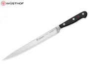 Wusthof Classic Steel Fillet Knife Kitchen/Cooking Filleting 20cm Blade Black