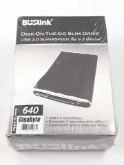 BUSlink Disk-On-The-Go Slim Drive USB 3.0 Superspeed 640GB DL-640-U3