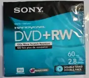 Sony Handyman DVD+RW-Brand New 60 Min Double Sided 2.8GB