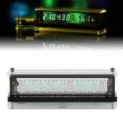 Transparent VFD Screen Display HomeDecor Clock Ref Nixie Tube Era with Theometer