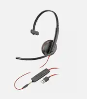Plantronics 209746-101 Blackwire 3215 USB Type-A Corded Monaural UC Headset