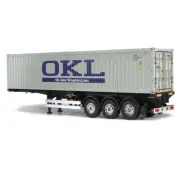 Tamiya 56377 1/14 RC 40' Container Tractor Trailer Kit w/ 3-Axel