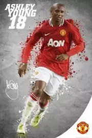 SOCCER POSTER Ashley Young 18 Manchester United