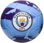 Icon Sports Official Licensed World Club Teams Regulation Junior Size 3 Soccer Ball | Manchester City, Brush