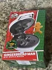 NEW Waffle Wow! Gingerbread Man Mini Waffle Maker, Christmas Holiday