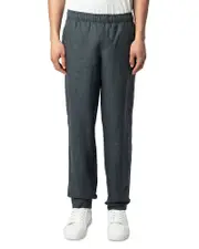 Zadig & Voltaire Regular Fit Pull On Linen Pants