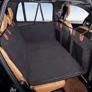 Aultkee Dog Car Seat Cover for Pets 100% Waterproof Scratch Proof Nonslip Dog Hammock for Car with Side Flap 600D Heavy Duty Soft Back Seat Covers for Cars Trucks and SUVs