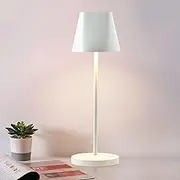 MAGNIFICA LUCE Cordless Rechargeable LED Table Lamp, Dimmable Bedside Night Light for Reading, Multi-Room Ambient Lighting Touch Desk Lamp(White)
