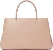 [Kate Spade New York] Grace FINE Grain Leather Large Satchel, Timeless Taupe, Timeless Taupe