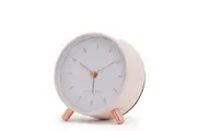 ELLIE Blush / White Silent Alarm Clock by One Six Eight London