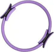 1Pc Purple Pilates Resistance Ring Yoga Circle for Balance Flexibility Strength Training Fitness Accessory for Home Workouts Yoga Enthusiasts