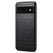 For Google Pixel 6 Case Crocodile Textured PU Leather+PC+TPU Mobile Phone Cover