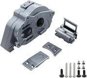 RC Car Central Gearbox Case Medium Wave Box Center Gearbox Transmission Case for Buggies, Gray
