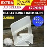 1000/2000/5000X Tile Leveling System Clips Wall Floor Tiling Spacer Tool 3mm AU