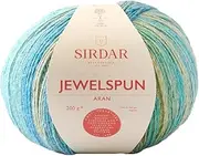 [Sirdar] Jewelspun Aran, Evening Aquamarine (851), 200g
