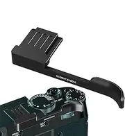 Thumb Up Grip Rest, Aluminum Alloy Camera Thumb Grip Hot Shoe Mount Stand, Anti-Scratch Silicone Pad Grip Replacement for Stable Hand Hold