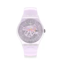 在飛比找momo購物網優惠-【SWATCH】原創系列手錶PINK MIST粉色虹光 瑞士