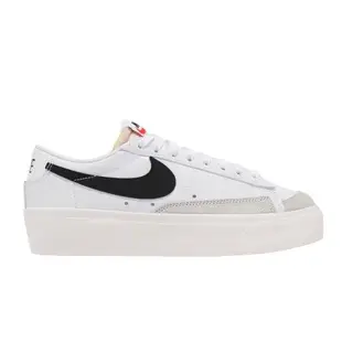 Nike 休閒鞋 Blazer Low Platform 女鞋 經典款 厚底 舒適 簡約 增高 球鞋穿搭 白 黑 DJ0292101