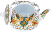 Ciieeo 1pc Enamel Teapot Heavy Duty Kitchen Kettle for Gas Induction Cookers Smooth Surface for Tea Brewing for Family Use