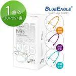 【藍鷹牌】極簡白系列 N95醫用4D立體型成人口罩 三色綜合款 30片X1盒(兩款可選)